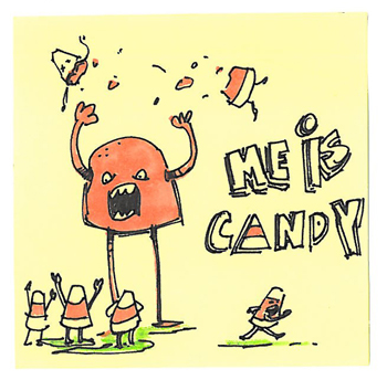 Post-It A Day – Me Is Candy